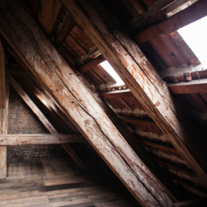 Structural damage caused by long term mold and moisture exposure